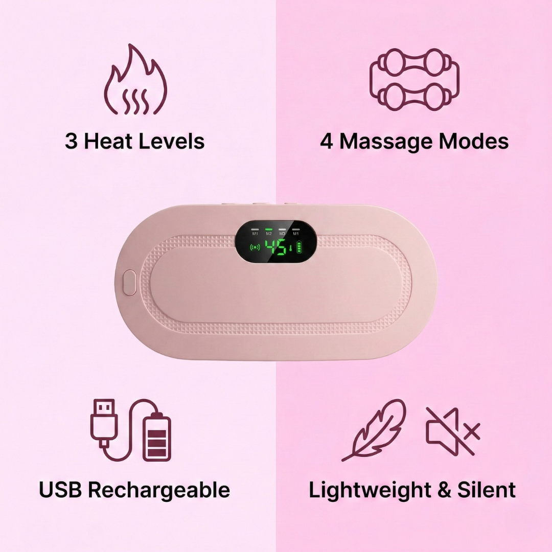 🌸 LunaRelief™ Wireless Warming Comfort Belt