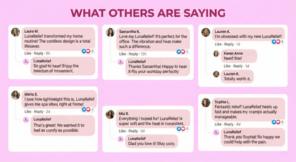 🌸 LunaRelief™ Wireless Warming Comfort Belt